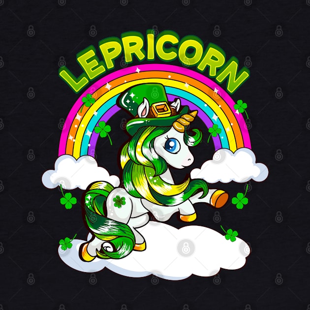 St Patricks Day Unicorn Lepricorn Irish by E